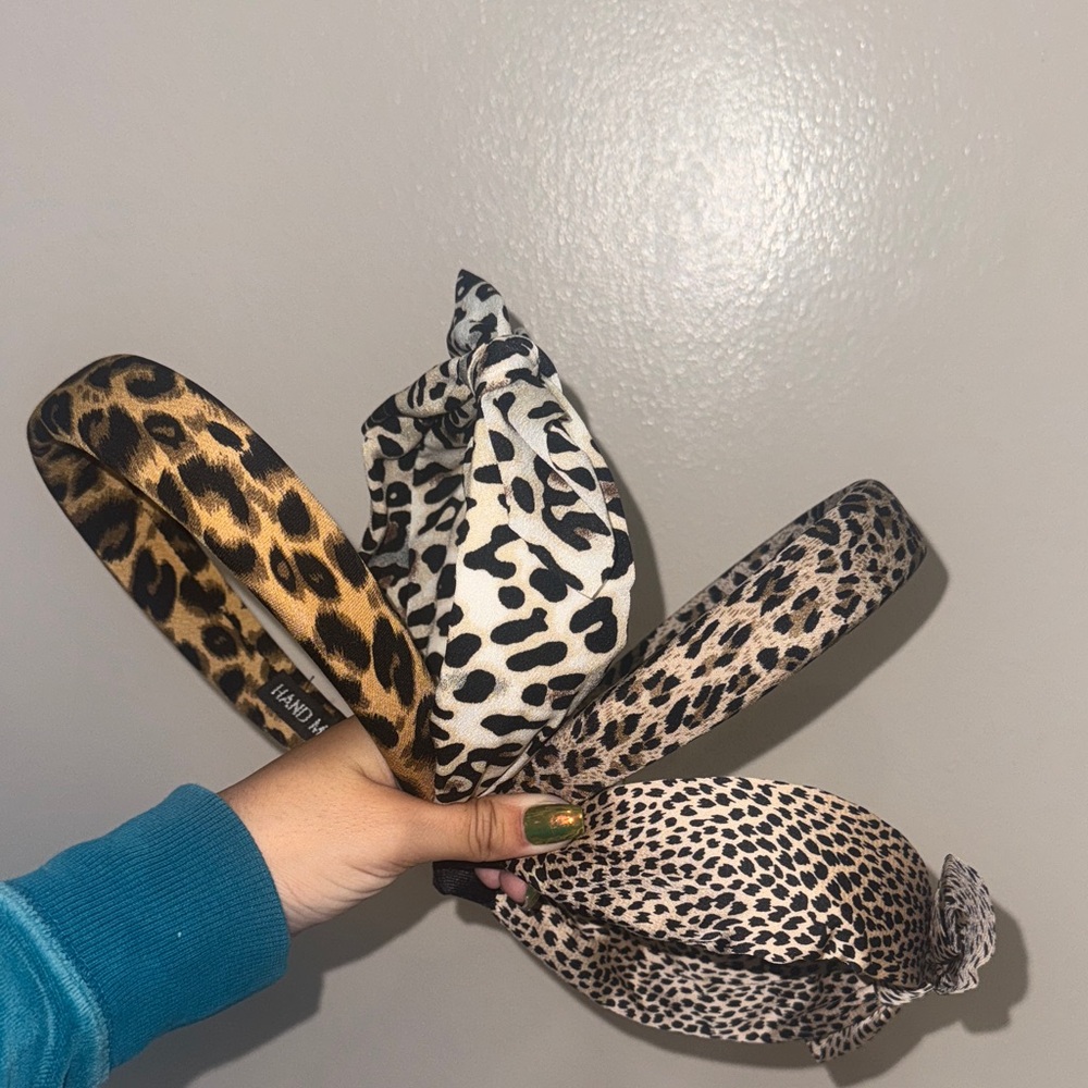 Leopard Print Headbands Set